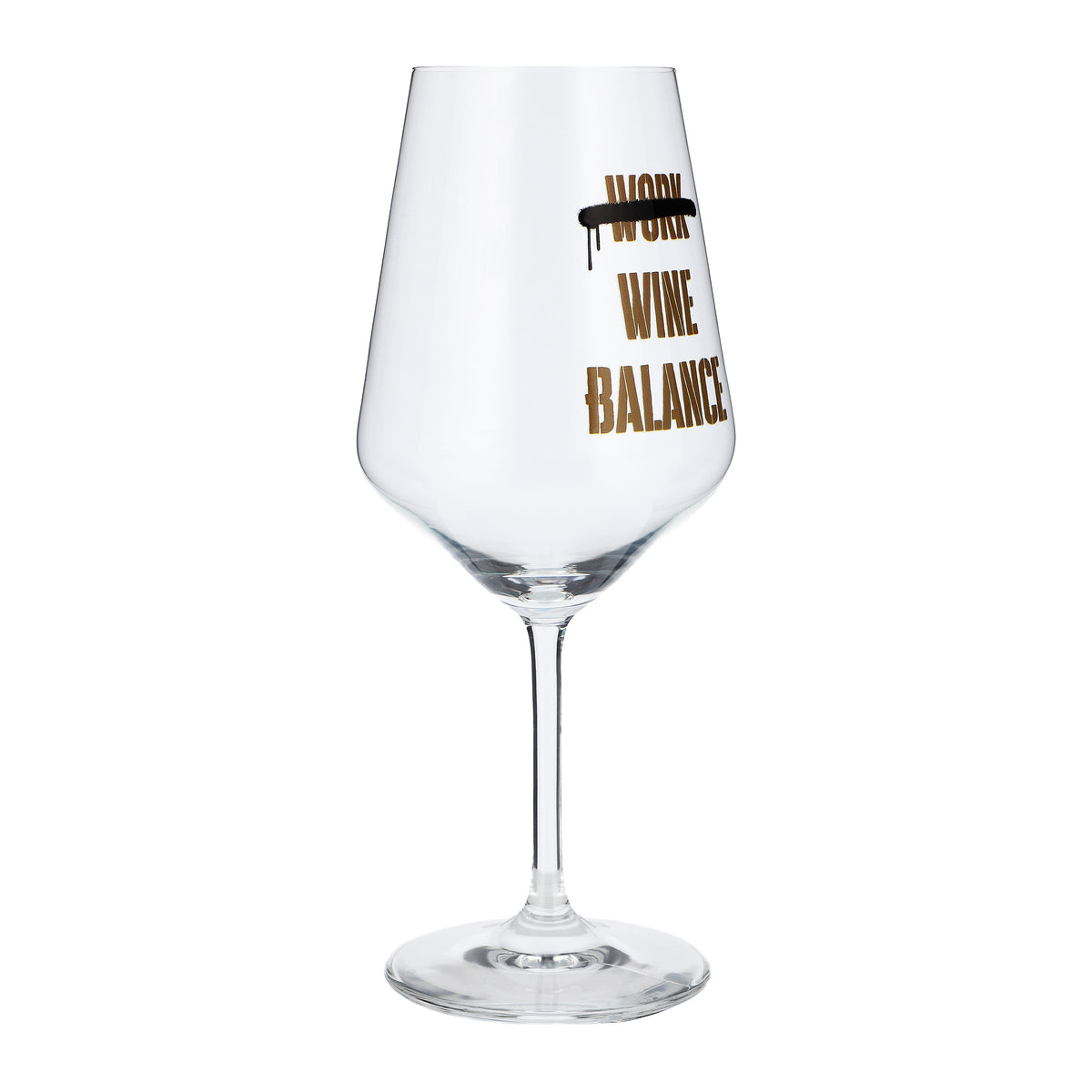 Kieliszek do wina Sipply z napisem „Work Wine Balance”, 0,5 l – Widok 6