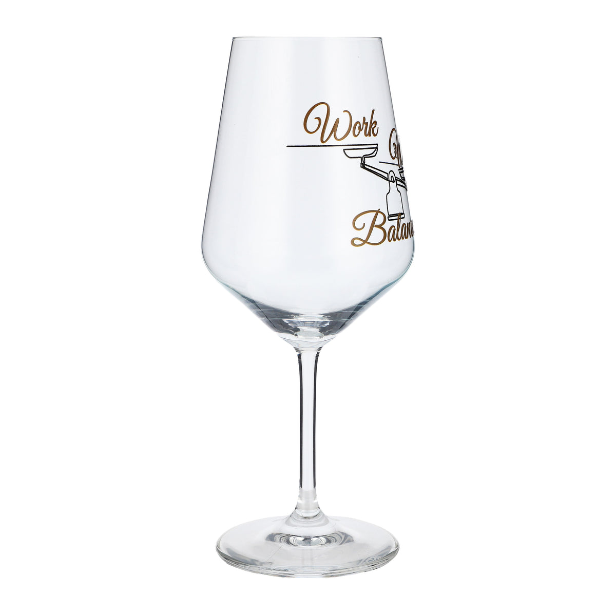 Kieliszek do wina Sipply z napisem „Work Wine Balance”, 0,5 l – Widok 6