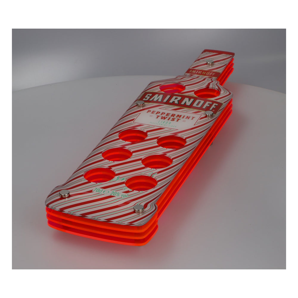 Taca do serwowania shotów Smirnoff Peppermint Twist 8 shotów – dekoracja barowa