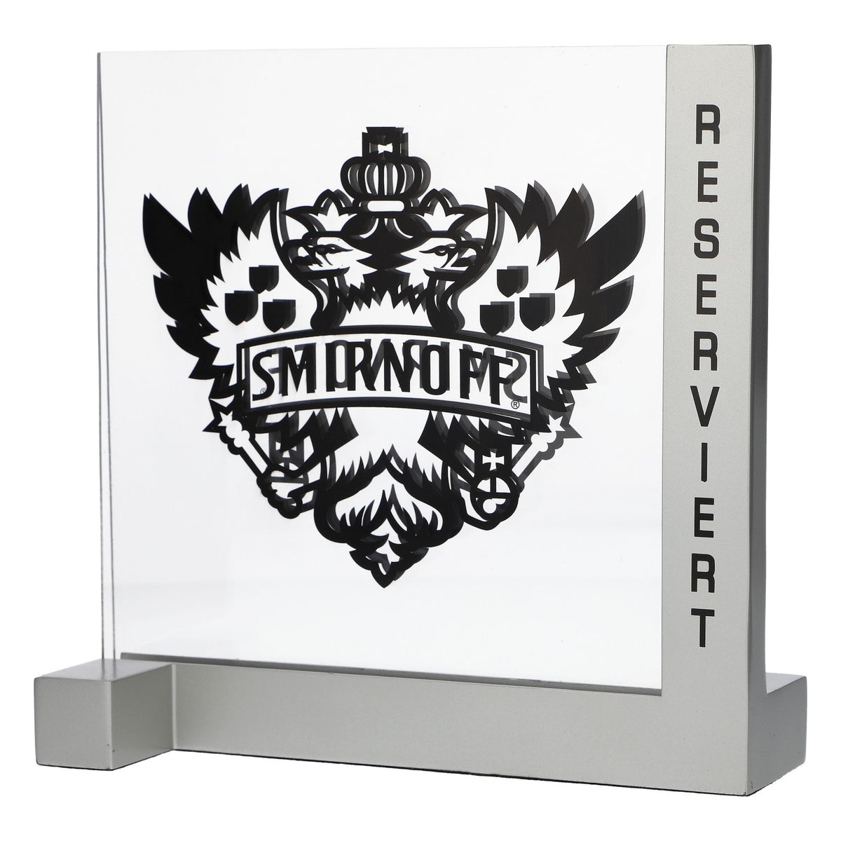 Smirnoff Vodka Akrylowy stojak na stół Uchwyt na karty Zarezerwowane Metal – Widok 4