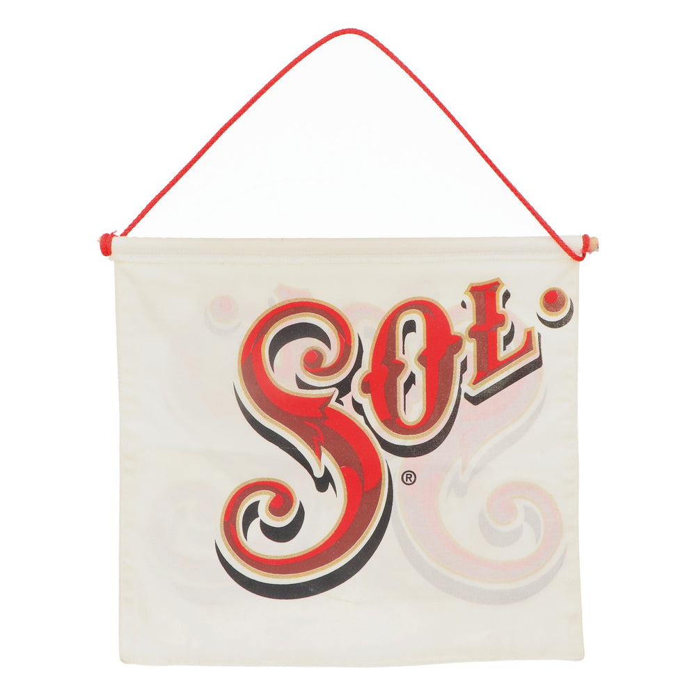 Sol Bier Mini baner reklamowy Wisząca flaga Taśma napinająca biała