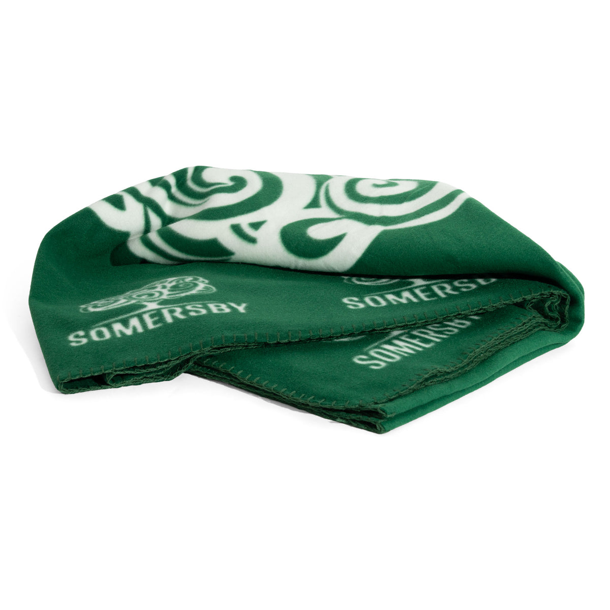 Somersby Cider Koc polarowy Koc przytulny Koc tarasowy 165x150 cm Zielony – Widok 2