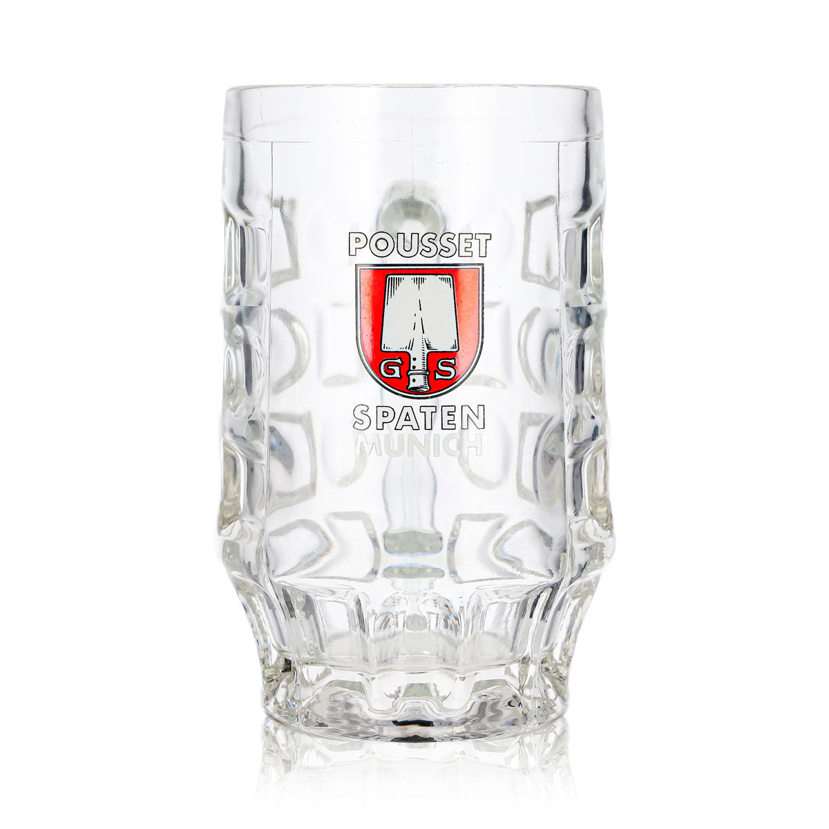 Szklanka do piwa, kufel, dzbanek, kubek do piwa, 0,5 l, Monachium, Pousset, relief – Widok 2