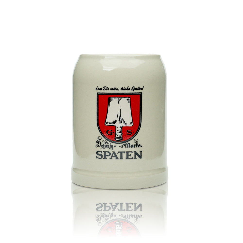 Szklany gliniany kufel do piwa Spaten 0.5l Klasyczny kufel do piwa, szklany kufel dla kolekcjonerów