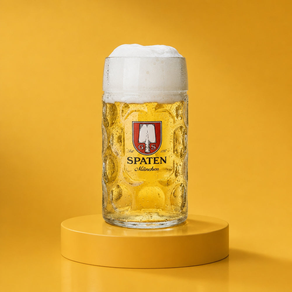 Kufel do piwa Kufel miarowy 1,0 l Szklanki z uchwytem Kufel Seidel Volksfest Bawaria Browar