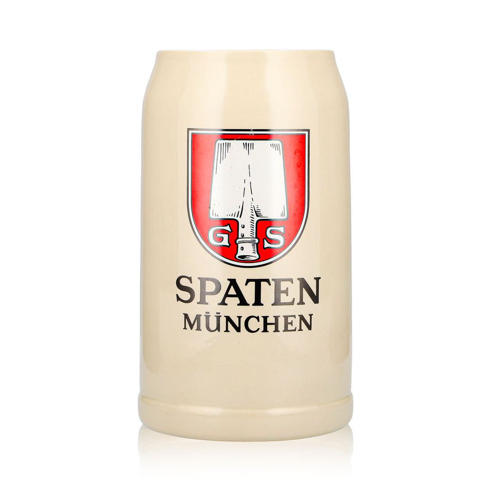Kufel do piwa Spaten XXL 2 l, kufel piwny, ogromny kufel, Monachium, szkło, kamionka