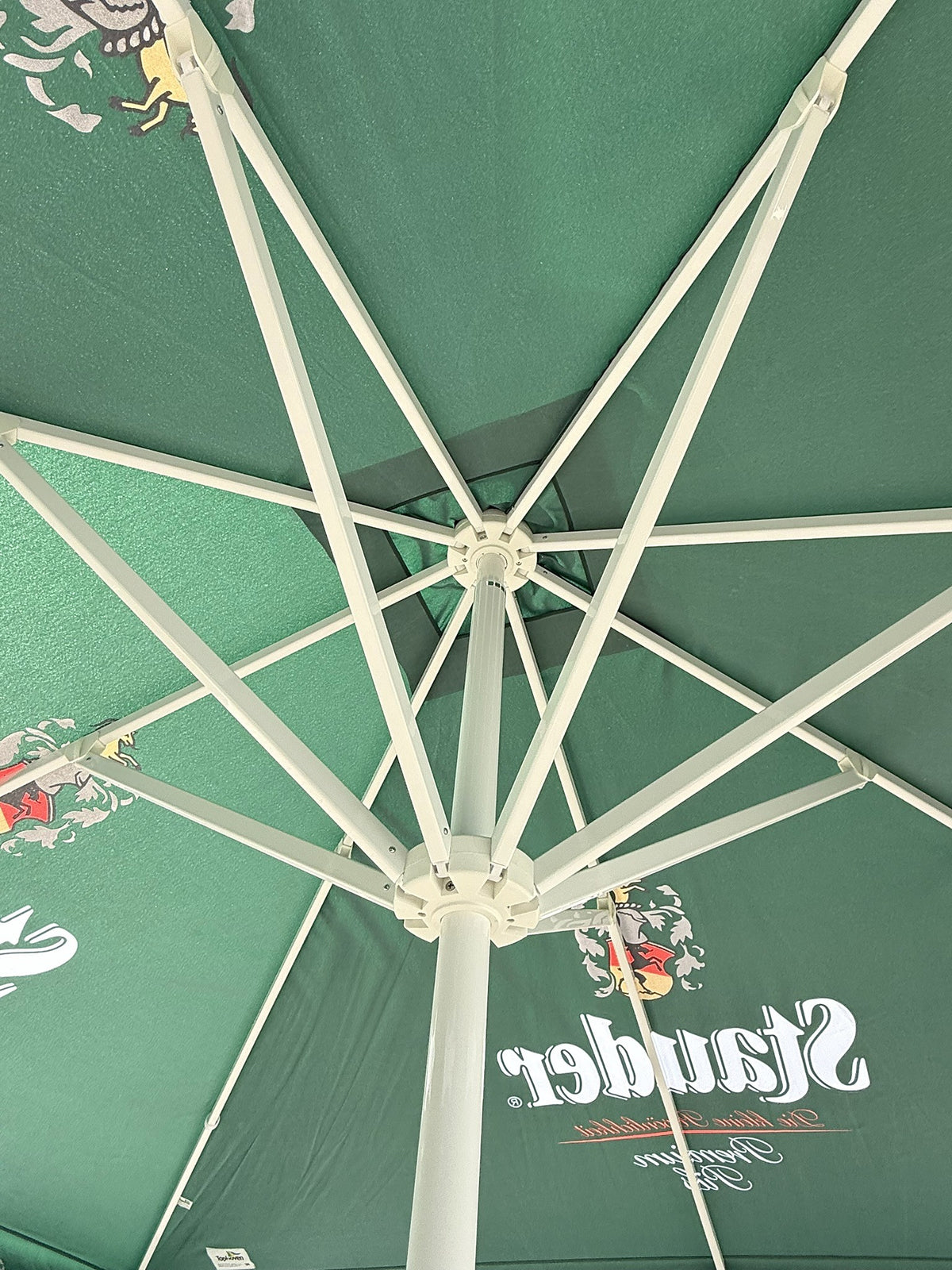 Parasol piwny Stauder 3,5 x 3,5 m – dla browarów, lokali gastronomicznych i ogródków piwnych – Widok 2