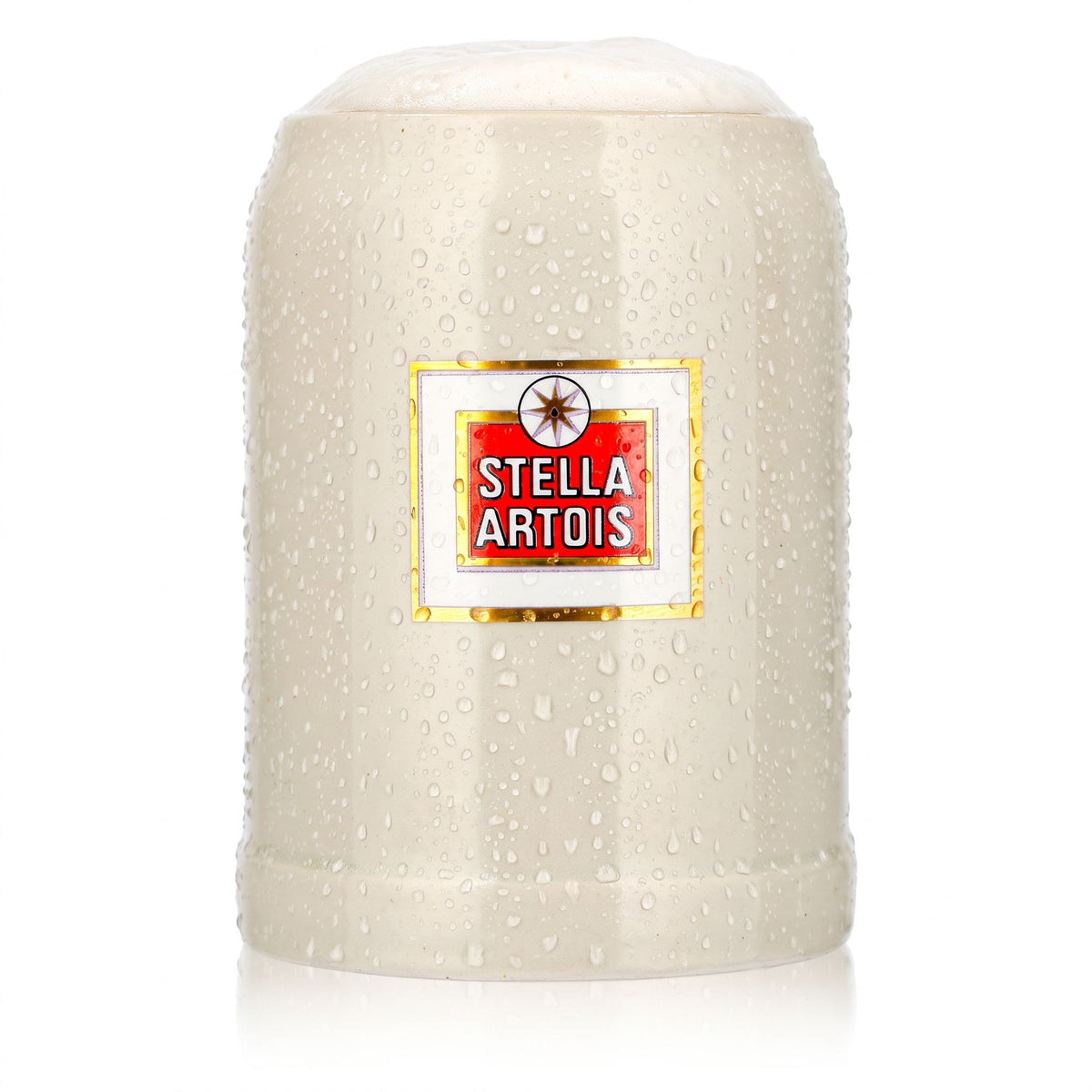 Szklanka do piwa Stella Artois 0,5 l, gliniany dzbanek