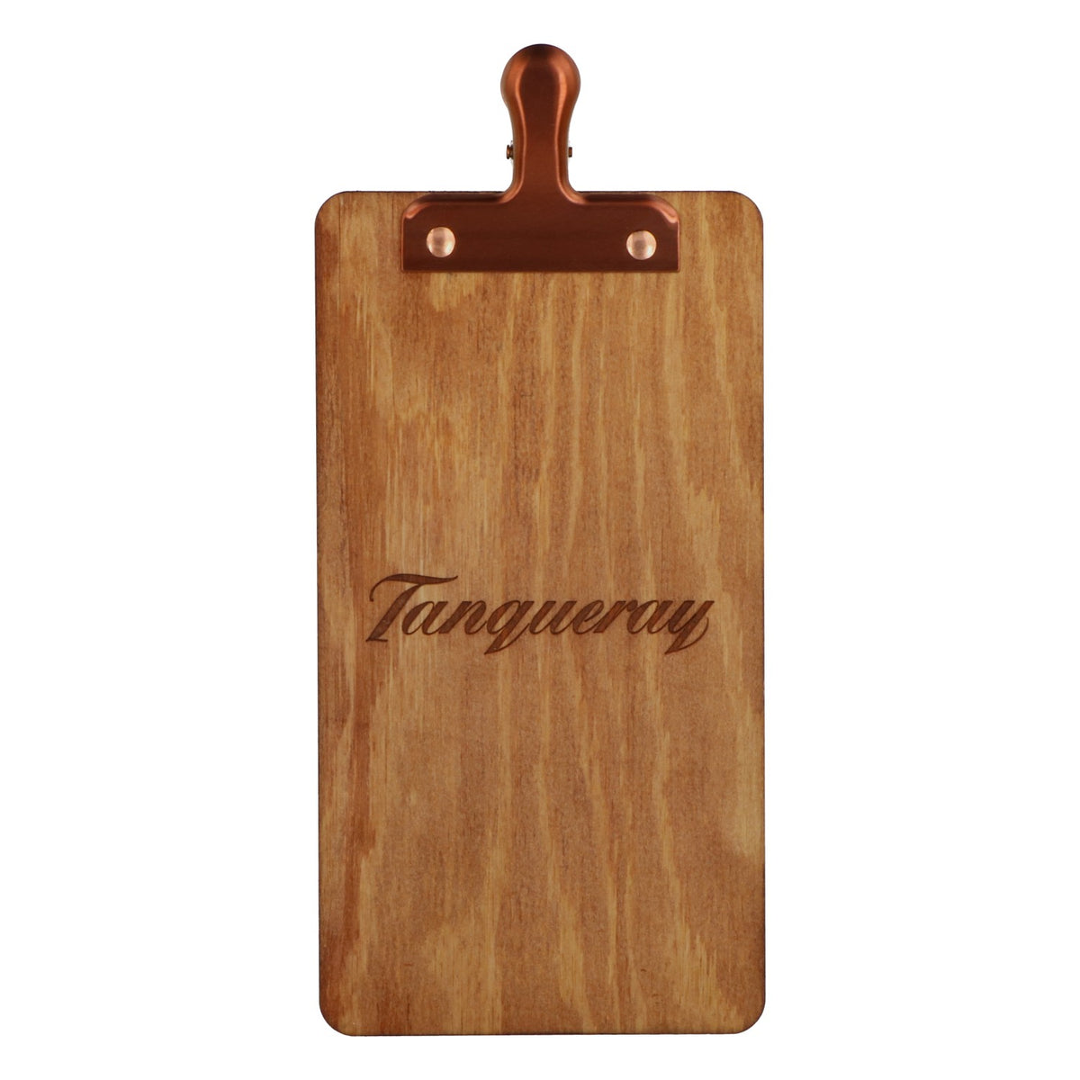 Tanqueray Gin Uchwyt na menu Deska z klipsem Uchwyt na menu Drewniany