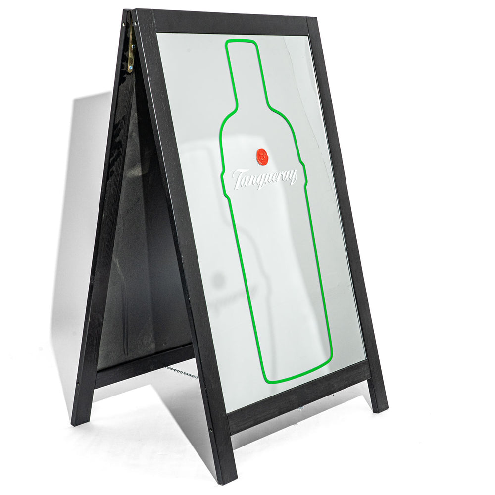 Tanqueray Stojak reklamowy Tablica kredowa Składana tablica reklamowa A Frame Lustro 69x115cm