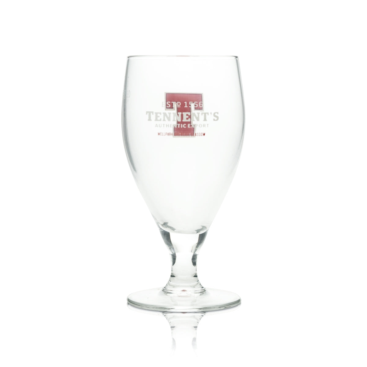 Tennent's Beer Glass 0.25l Goblet Authentic Export Glasgow Glasses Pint Beer Craft – Widok 3