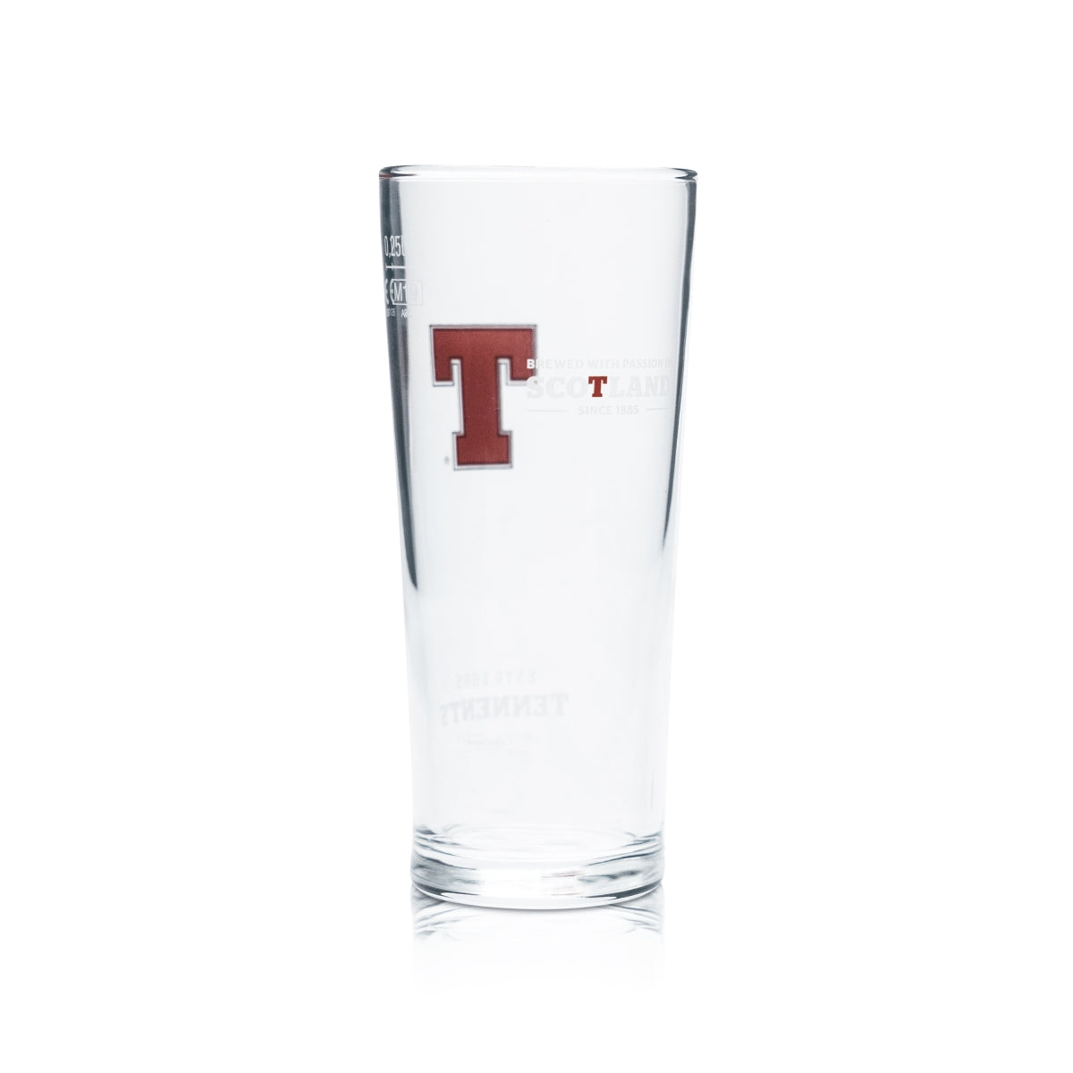 Tennent's Beer Glass 0,25l Goblet Cup Szklanki Kalibrowane Gastro Beer Wellpark Brewery – Widok 3
