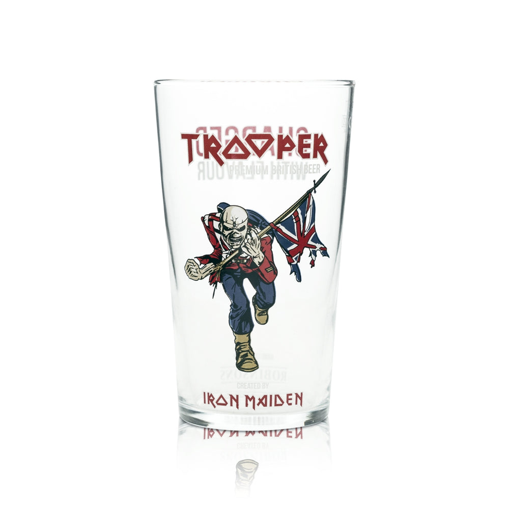 Trooper Szklanka do Piwa 0,5l Kufel Iron Maiden Robinson Szklanki Wielka Brytania Anglia