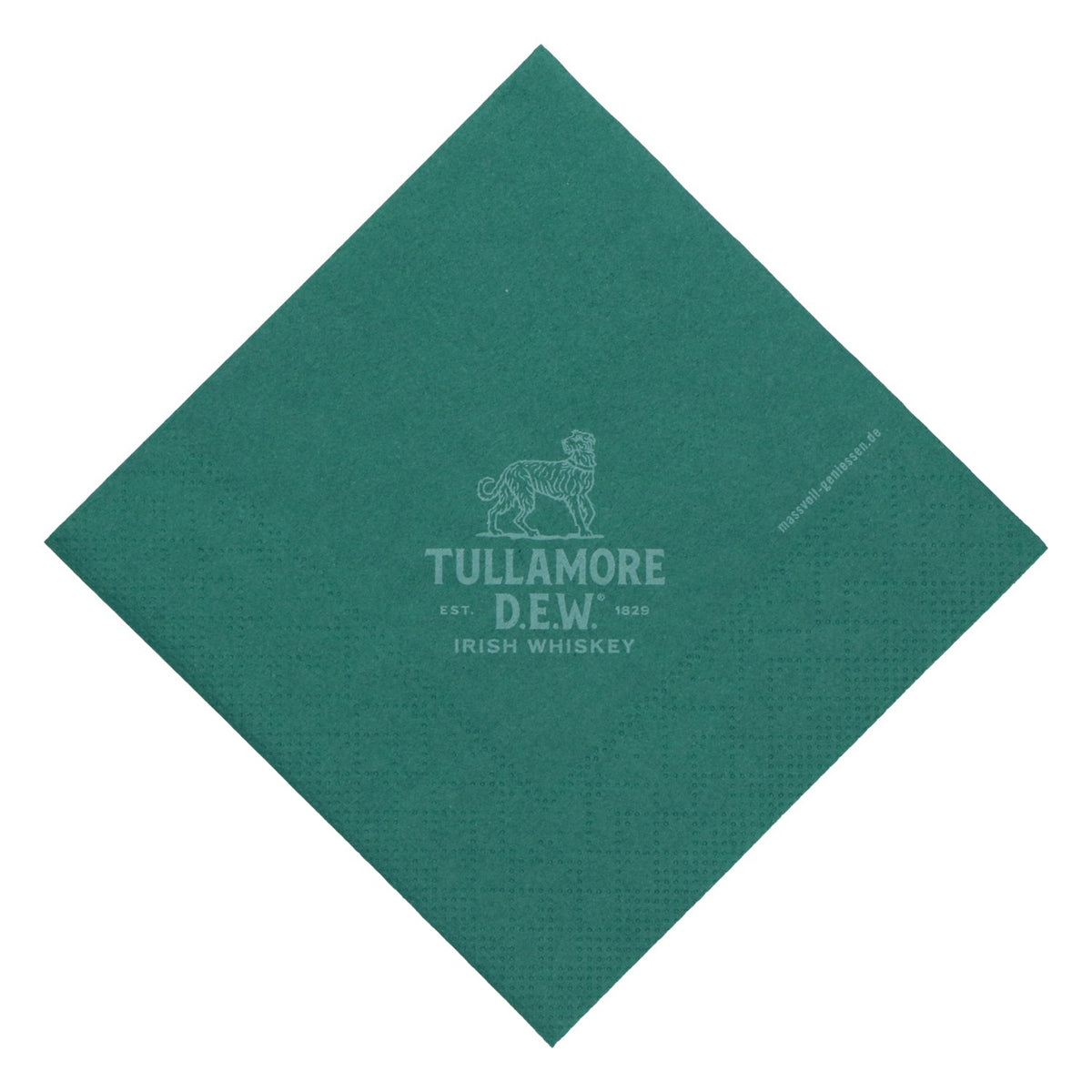 Serwetki Tullamore Dew Whiskey – nowe, papierowe, zielone – Widok 2