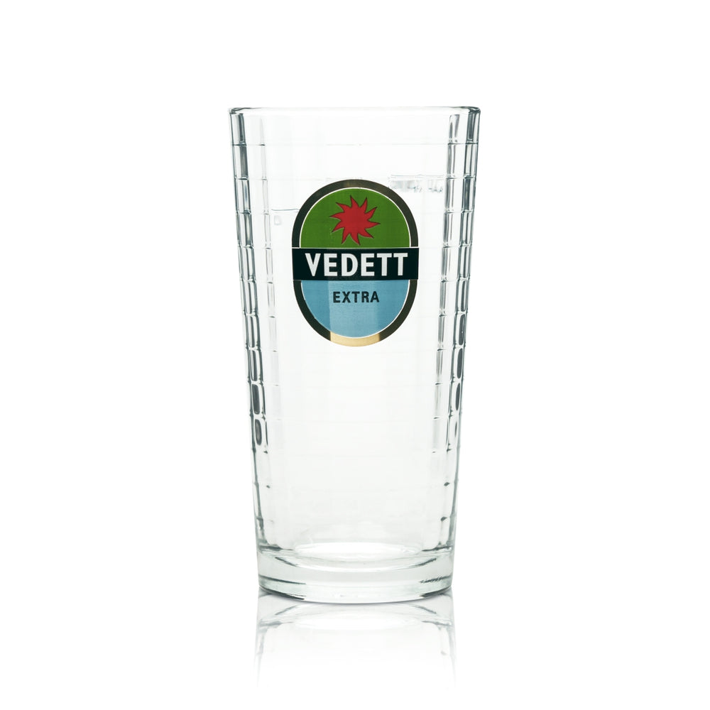 Vedett szklanka do piwa 0,25l kufel "Extra" zielony szklanki reliefowe Piwo Belgia HALF PINT