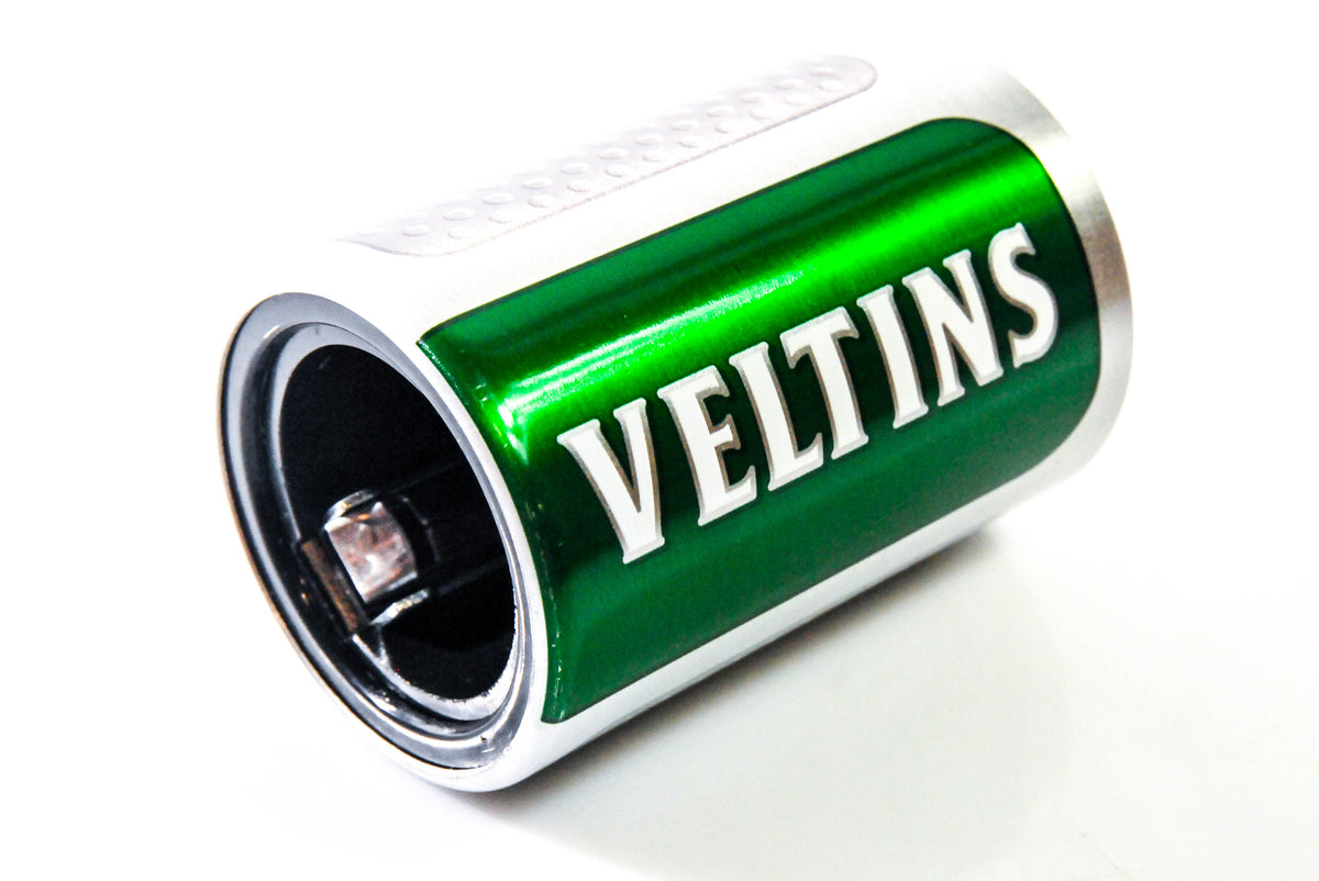 Otwieracz do butelek piwa Veltins Push-up Otwieracz do kapsli zielony srebrny
