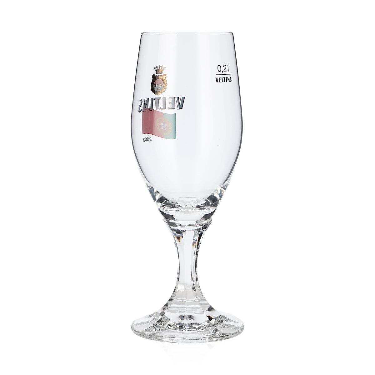 Szklanka do piwa Veltins 0,2 l, szklanka w kształcie pucharu, edycja specjalna z okazji Mistrzostw Europy 2008 w Portugalii, szklanka do piwa typu pint – Widok 3