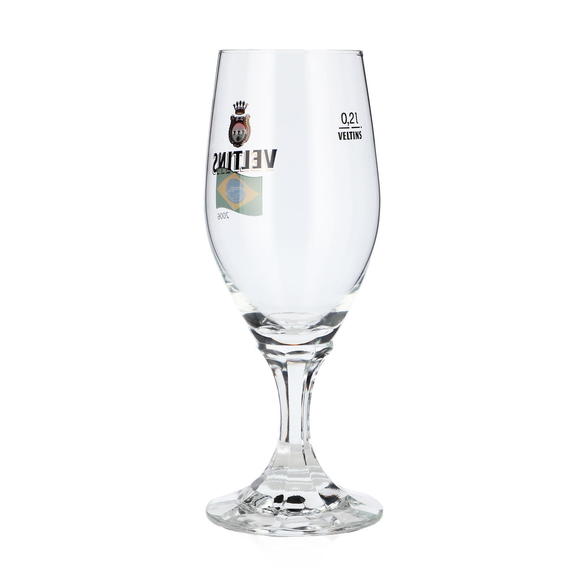 Szklanka do piwa Veltins 0,2 l, szklanka w kształcie pucharu, edycja specjalna z okazji Mistrzostw Świata 2006 w Brazylii, szklanka do piwa typu pint – Widok 3