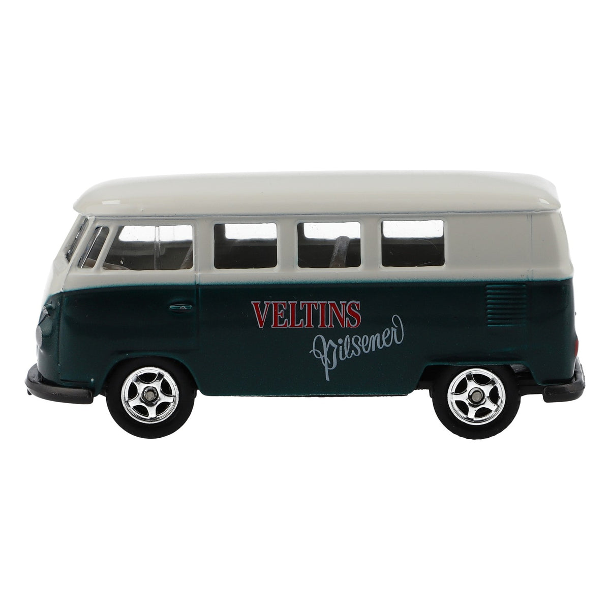 Model samochodu Veltins Bier Bulli Miniaturowy samochód VW Bus Kolej Skala 1:64 – Widok 2