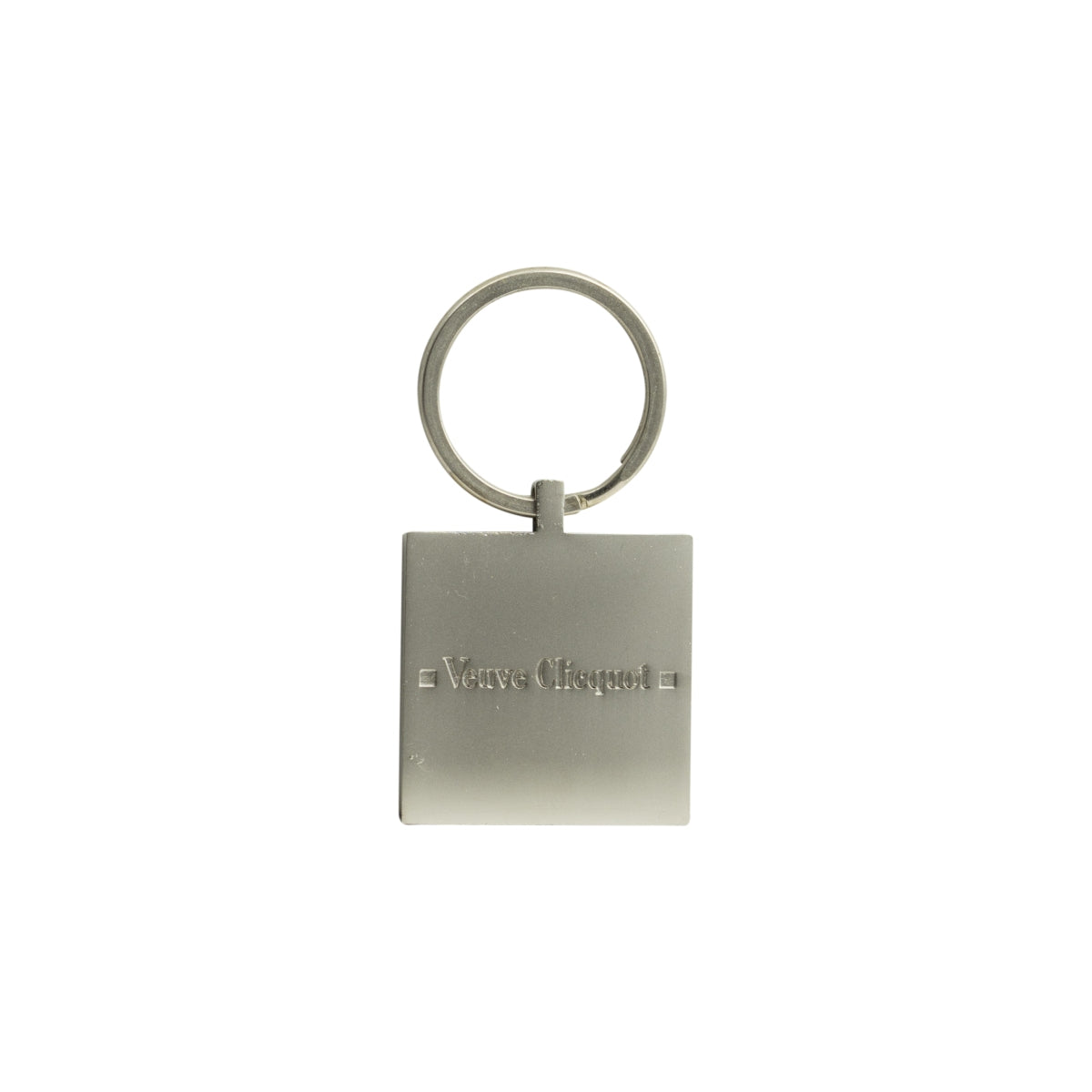 Brelok do kluczy Veuve Clicquot Champagne Silver Metal Square Orange – Widok 2
