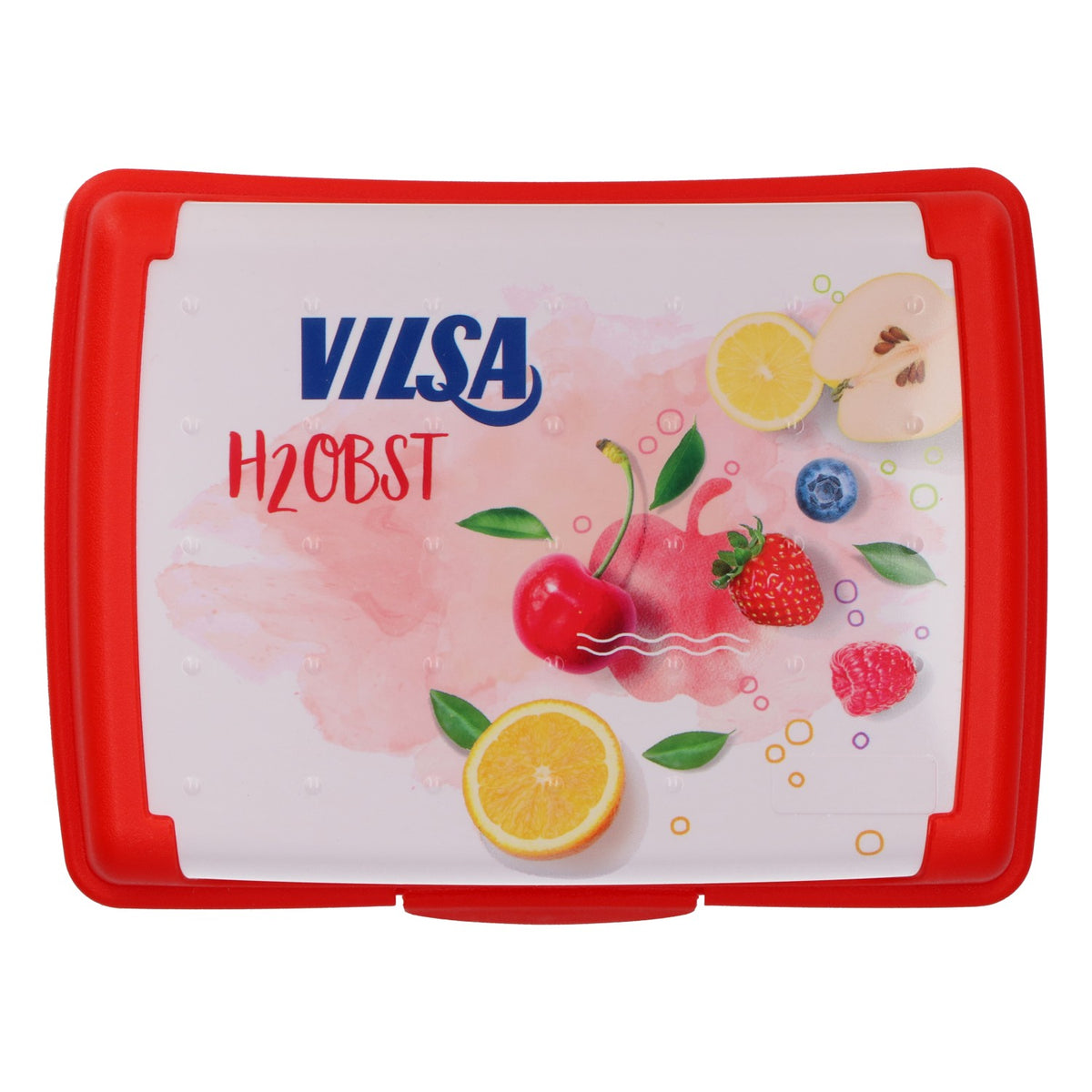 Vilsa H2Obst – pojemnik Tupperware na lunch, czerwony, pojemnik na przekąski, pojemnik na owoce – Widok 5