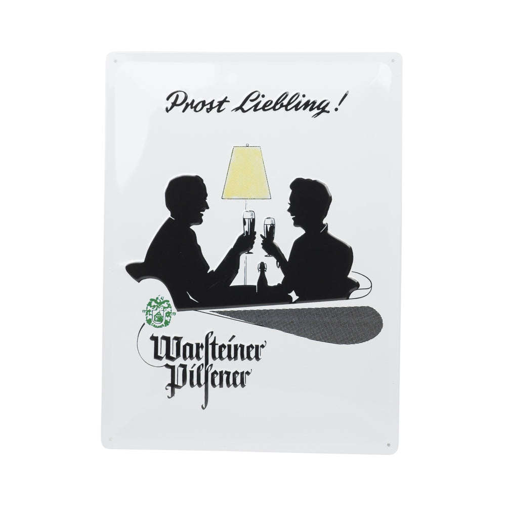 Warsteiner piwo puszka znak 40x30 Prost Liebling tablica ścienna metalowy znak retro