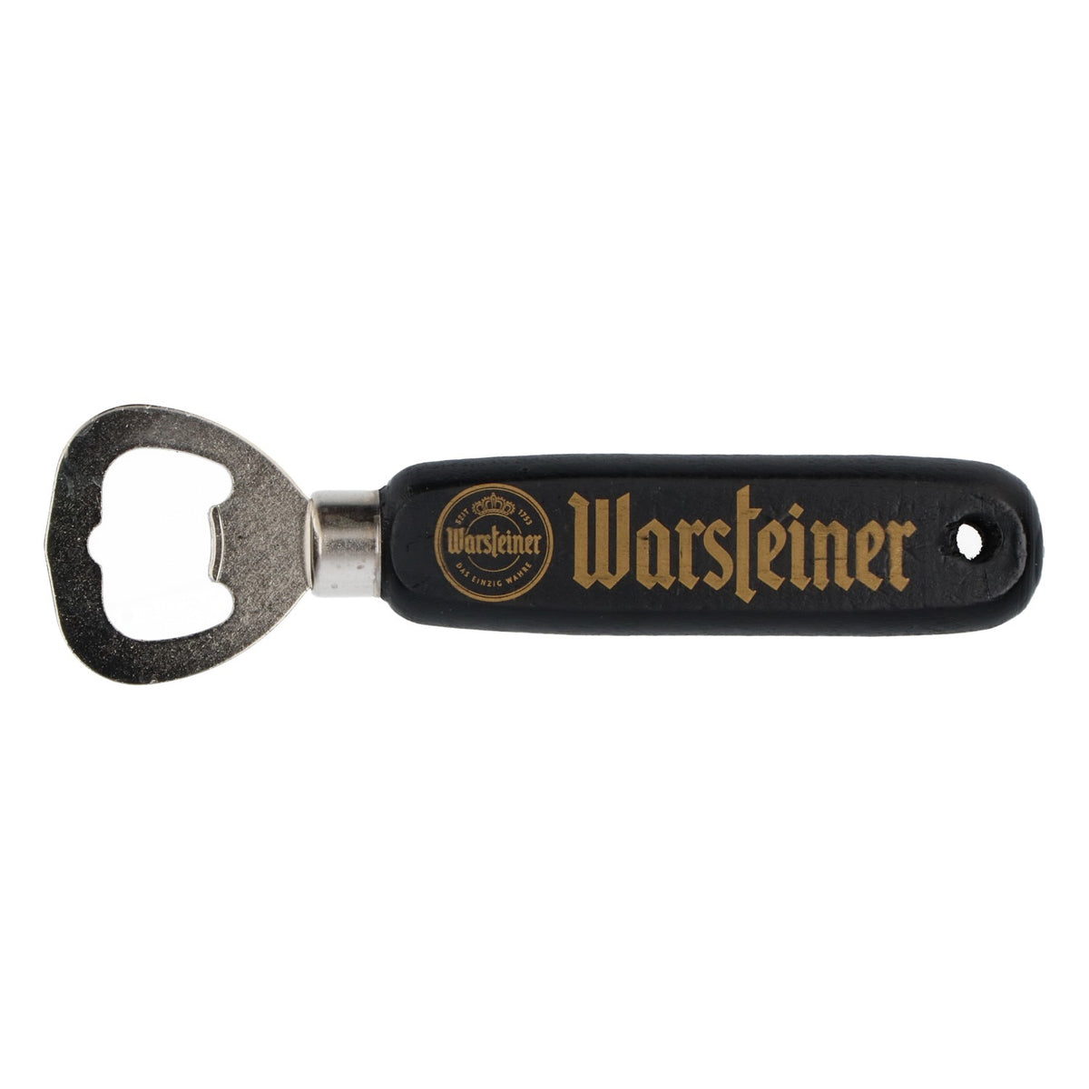 Warsteiner Bier Otwieracz do butelek z prawdziwego drewna w stylu retro, czarny – Widok 2