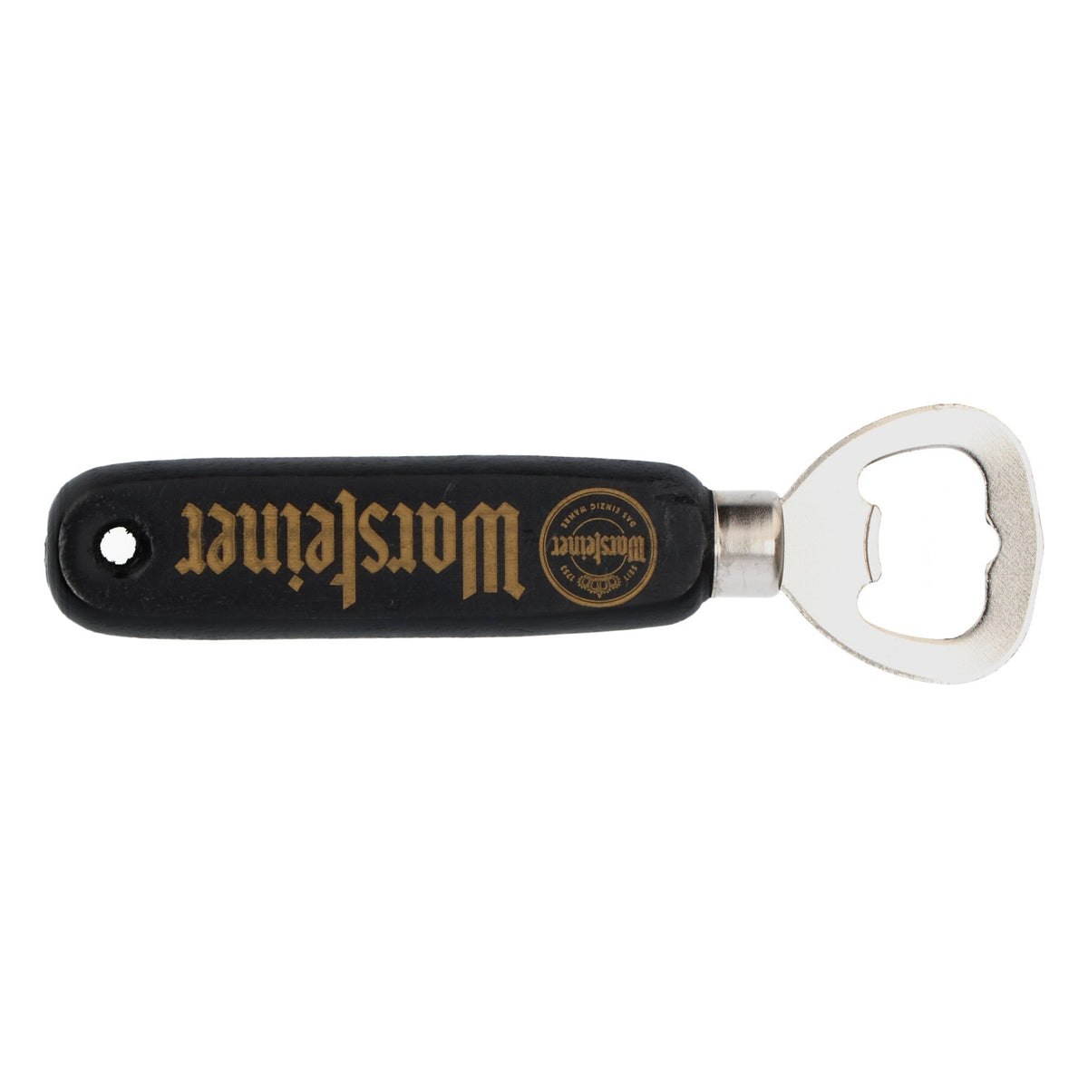 Warsteiner Bier Otwieracz do butelek z prawdziwego drewna w stylu retro, czarny – Widok 3