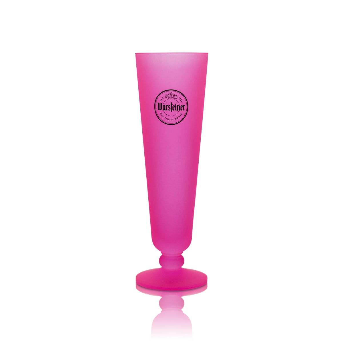 Szklanka do piwa Warsteiner 0,2l Neon Tulip różowa Szklanki kolekcjonerskie Editio Pride Pink