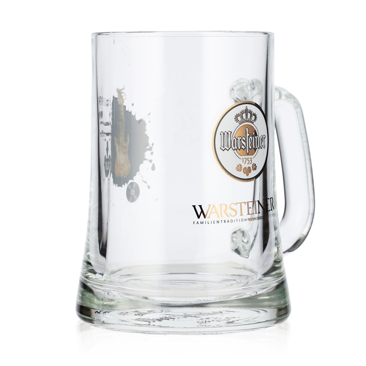 Szklanka do piwa Warsteiner 0,3 l – kufel z limitowaną serią wzorów muzycznych „Gitara” Rastal – Widok 2