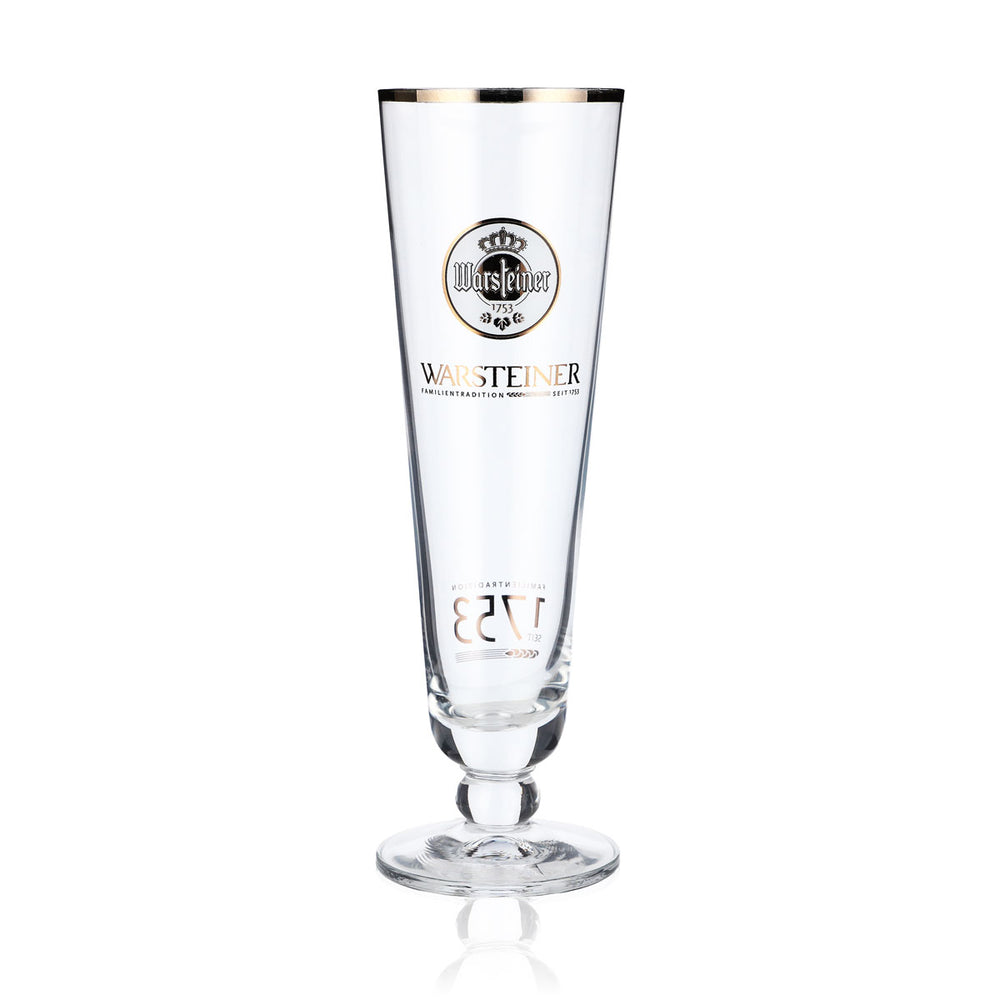 Kieliszki do piwa Warsteiner 0,28 l Kieliszki do piwa 1753 Logo Platynowa obwódka