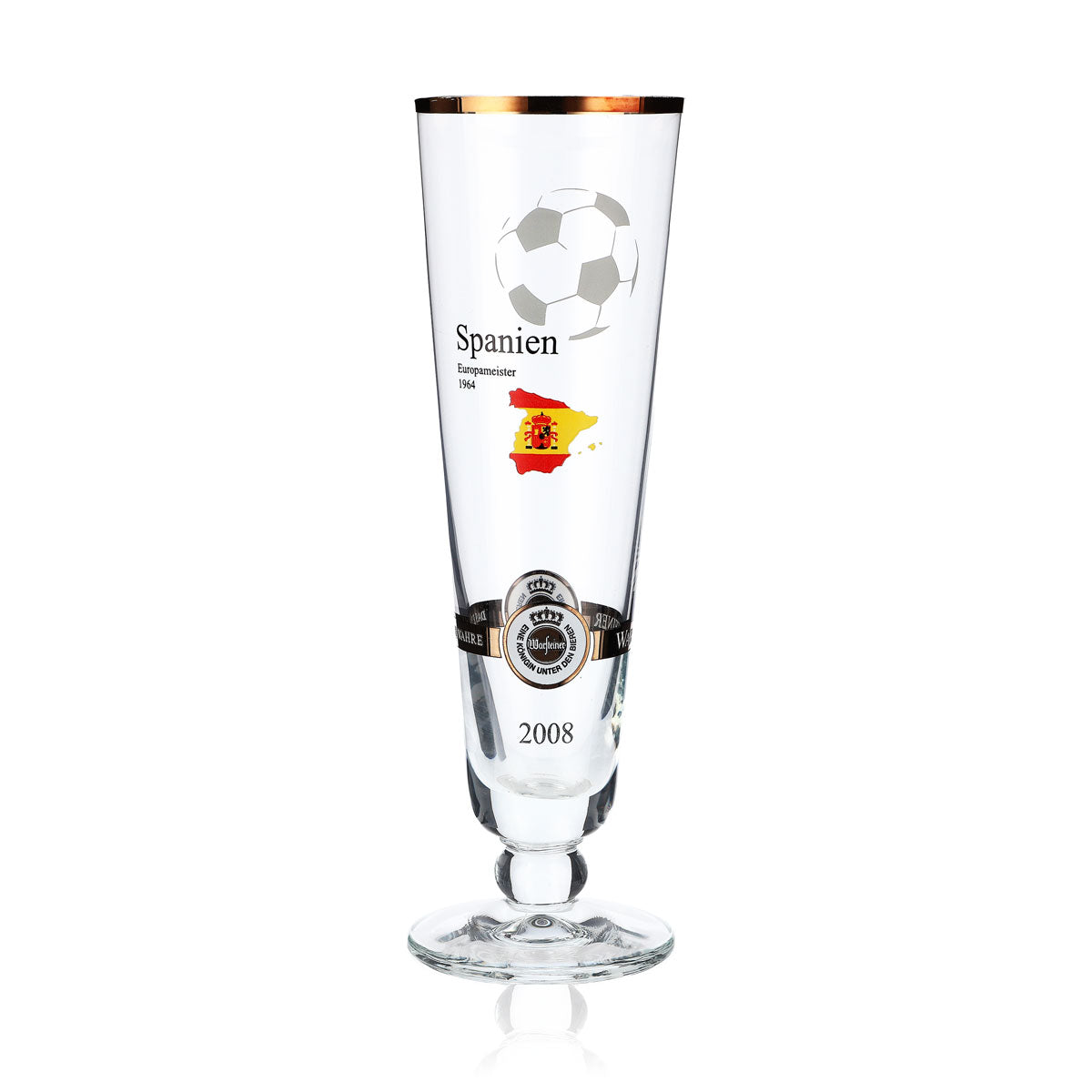 Kieliszki do piwa Warsteiner, edycja roczna EM 2008, kieliszek Nation „Hiszpania”