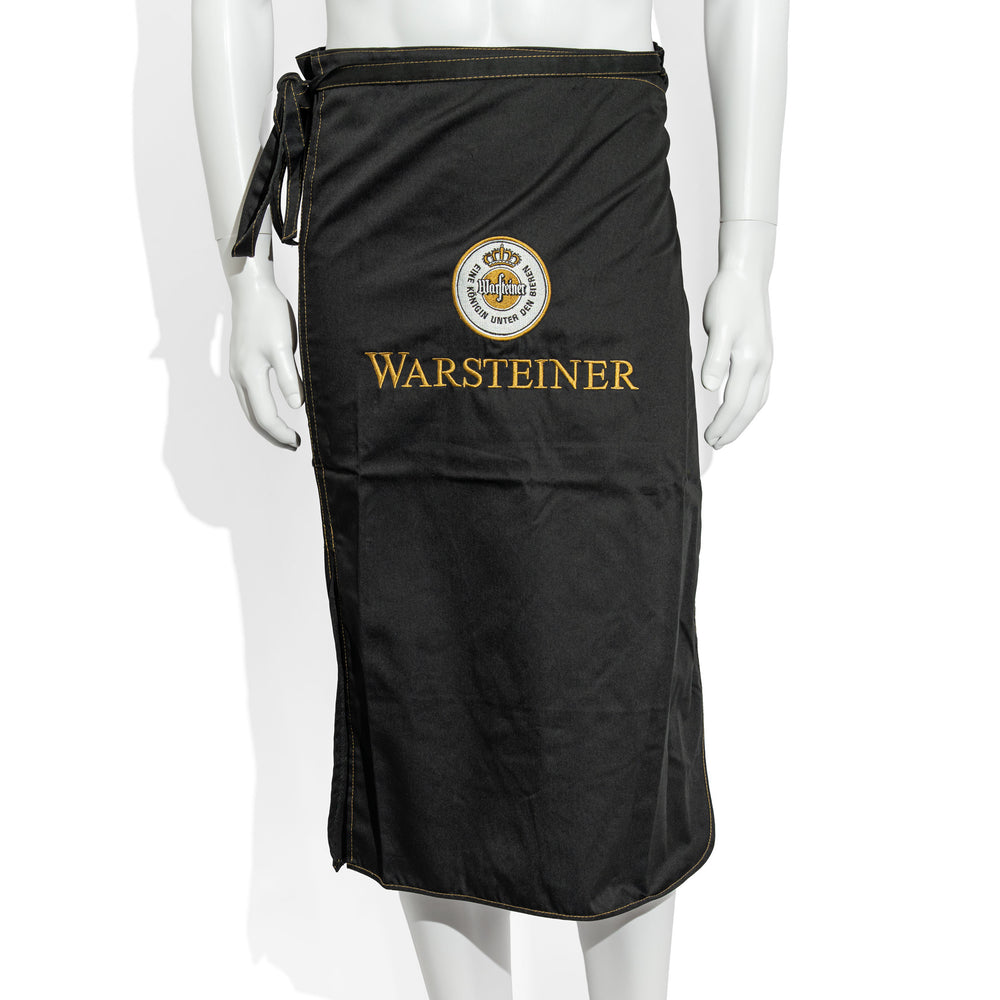 Szlakier z logo Warsteiner, czarny, z logo, z mieszanej tkaniny
