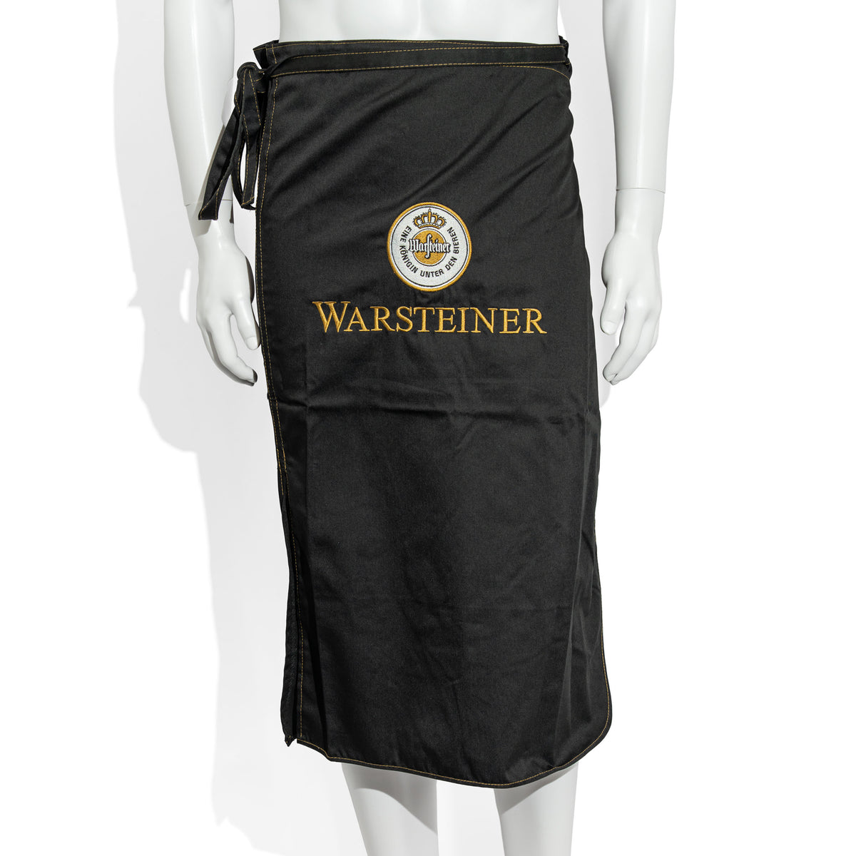 Szlakier z logo Warsteiner, czarny, z logo, z mieszanej tkaniny