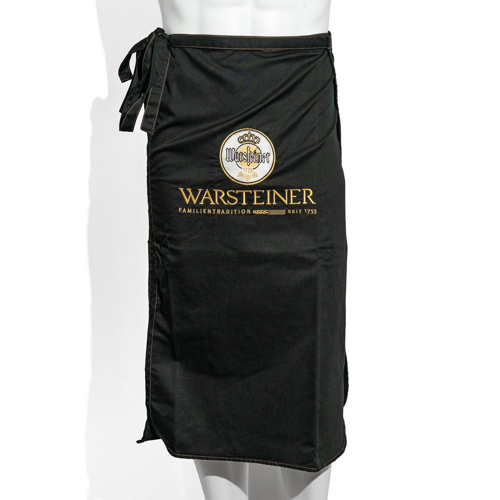 Fartuch piwny Warsteiner Fartuch kelnerki Fartuch kelnera Czarny fartuch kelnera