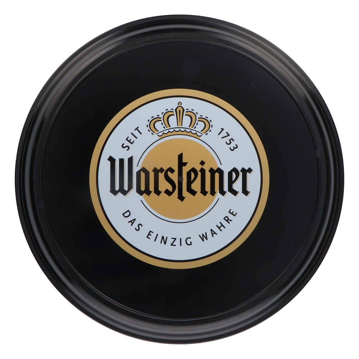 Taca do piwa Warsteiner Taca kelnerka Czarna „Das einzig Wahre” Średnica 37 cm Płaska – Widok 2