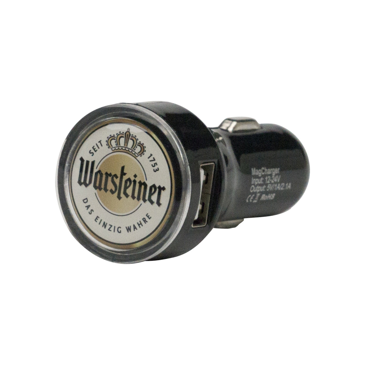 Zapalniczka do piwa Warsteiner ładowarka USB adapter samochodowy rozdzielacz wentylator