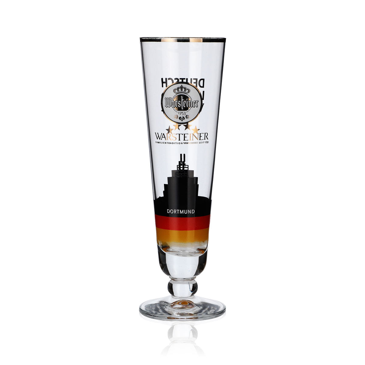 Kolekcjonerski kieliszek Warsteiner 0,2 l, puchar Dortmund, Niemcy, piłka nożna, edycja specjalna