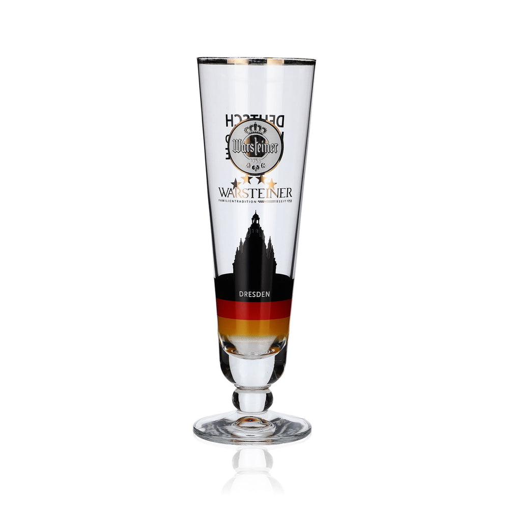 Kolekcjonerski kieliszek Warsteiner 0,2 l, puchar, Drezno, Niemcy, piłka nożna, edycja specjalna