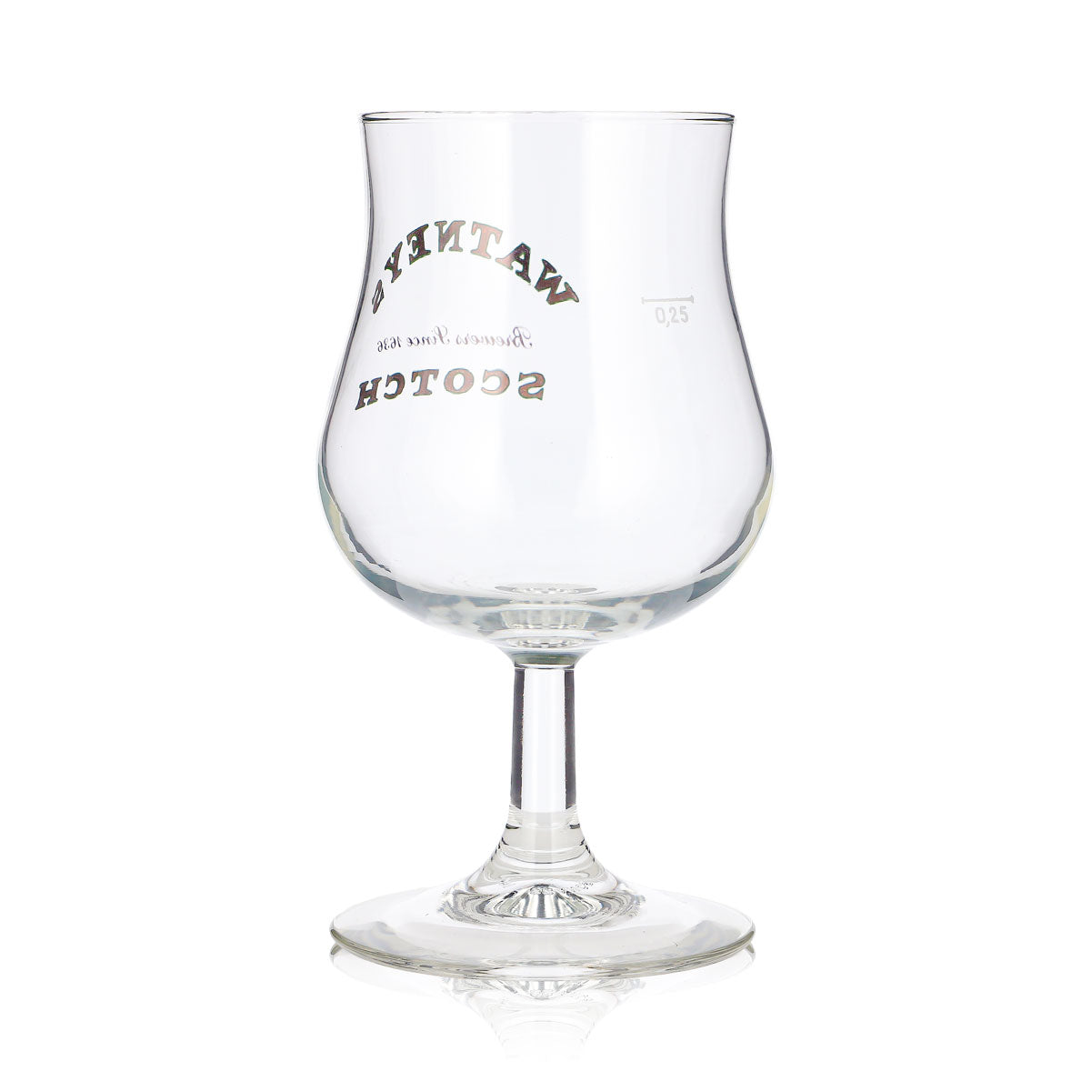 Szklanka do piwa Watney’s 0,25 l, szklanki pucharowe, szklanki na nóżce, Brewers Since 1636 SCOTCH – Widok 4
