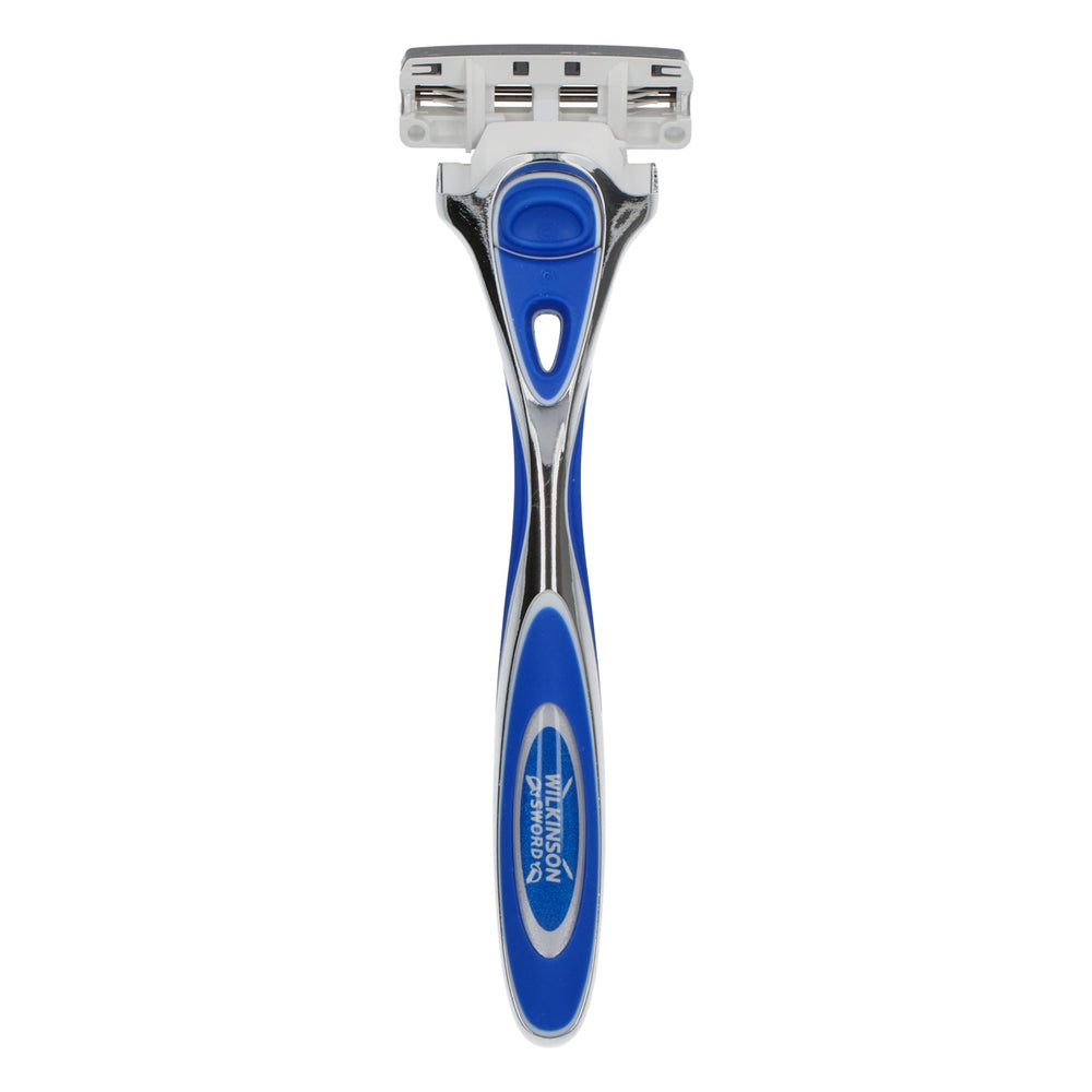 Maszynka do golenia Wilkinson Sword Hydro 3 z 3 ostrzami UltraGlide, niebieska – komfortowe golenie