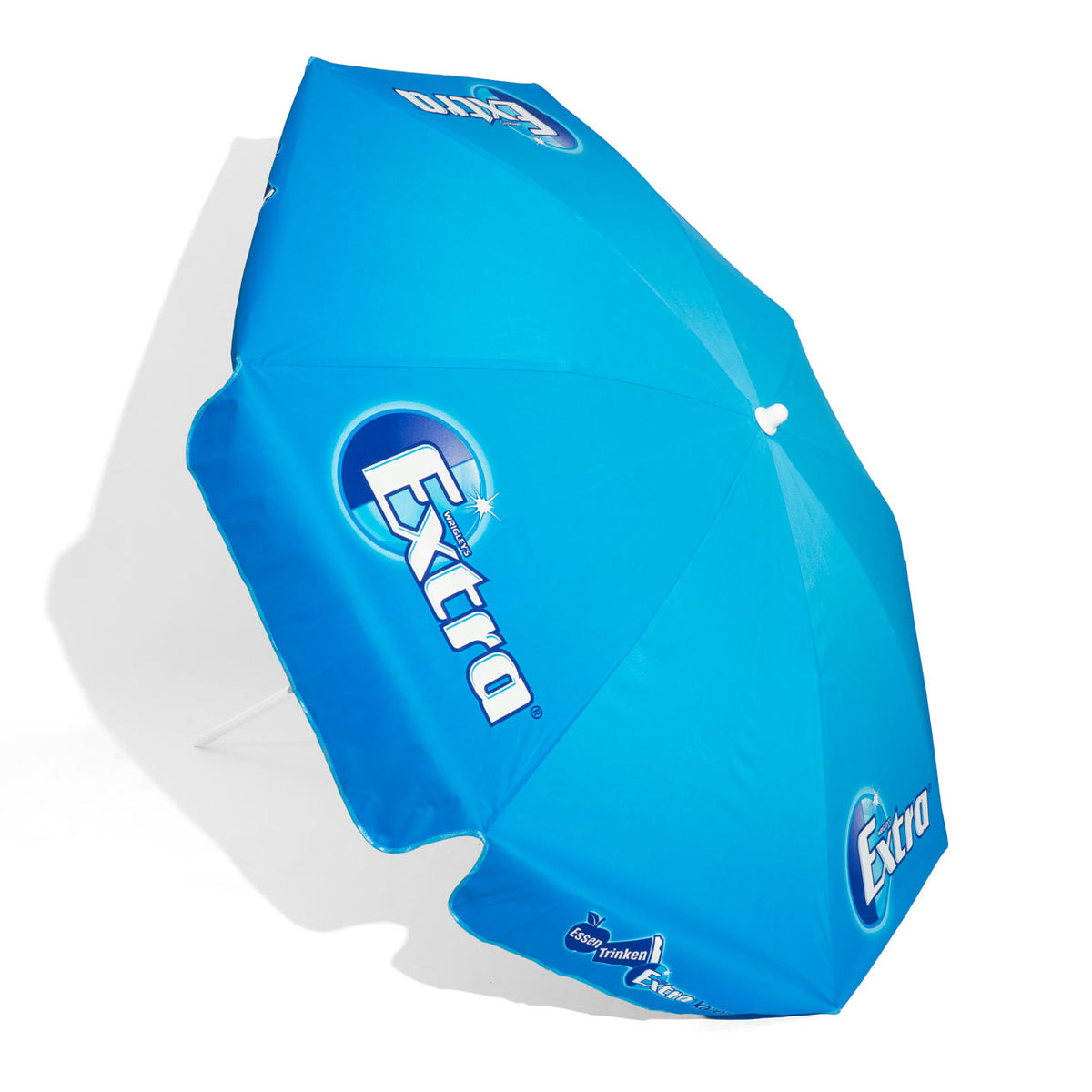 Wrigley's Gumy do żucia Parasol składany Parasol plażowy Parasol przeciwsłoneczny Niebieski