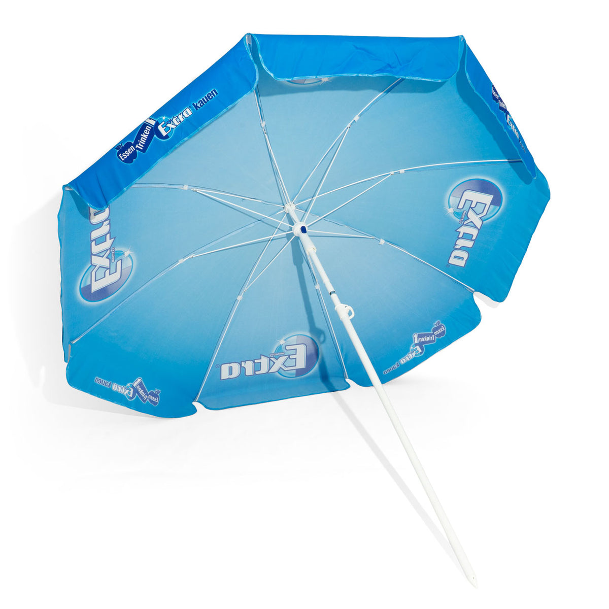 Wrigley's Gumy do żucia Parasol składany Parasol plażowy Parasol przeciwsłoneczny Niebieski – Widok 3