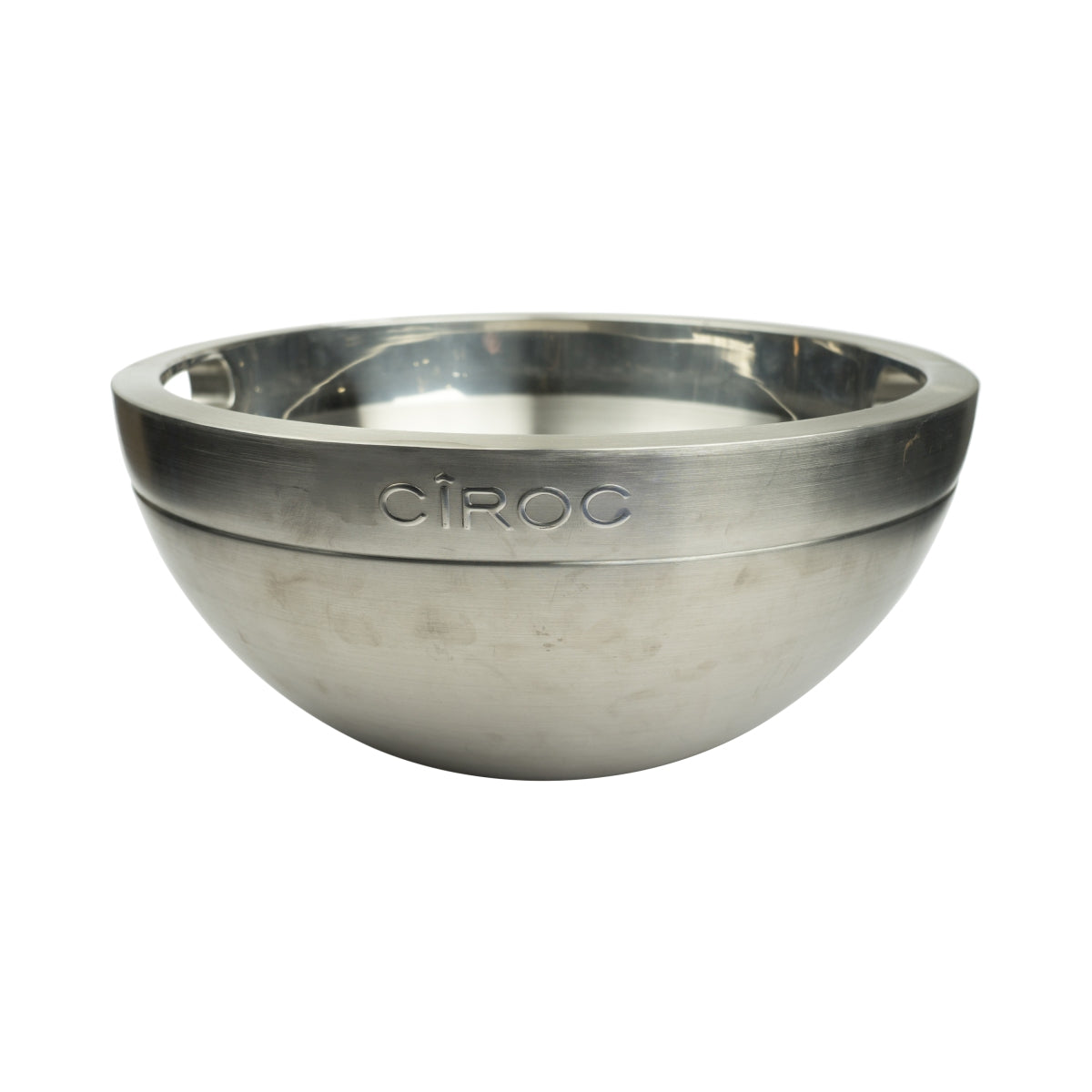 XXL Ciroc Vodka Cooler Blue Ice Box Bucket Bar Bottles Metal Round Silver Blue Bottle Ice – Widok 2