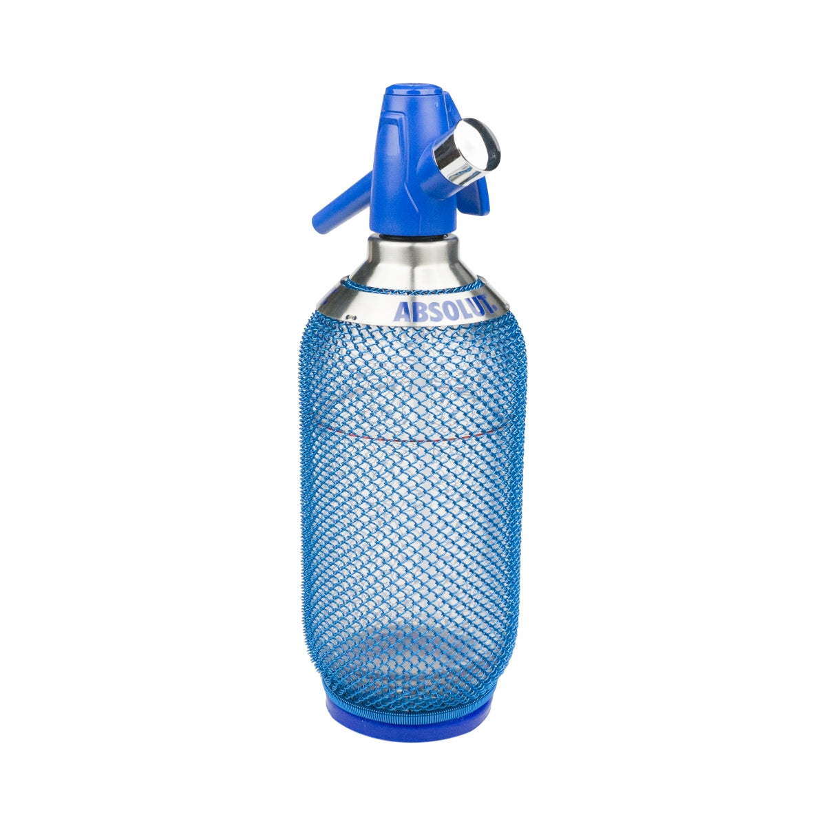 1 Absolut Vodka Siphon Soda Pourer 1l niebieski stal nierdzewna nowy
