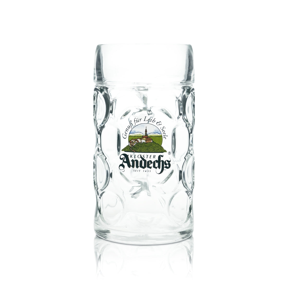 1 szklany kufel do piwa Andechs 1 litr nowy