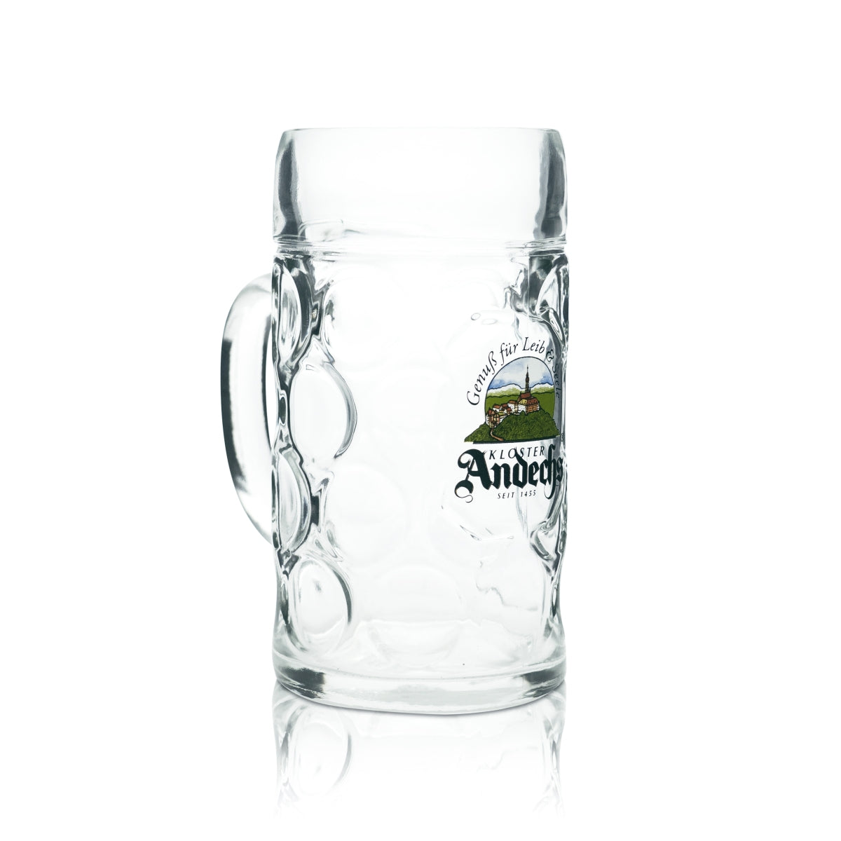1 szklany kufel do piwa Andechs 1 litr nowy – Widok 2