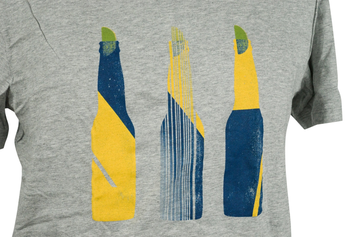 1 Corona piwo T-shirt wariant 1 rozmiar M szara bawełna nowy – Widok 2