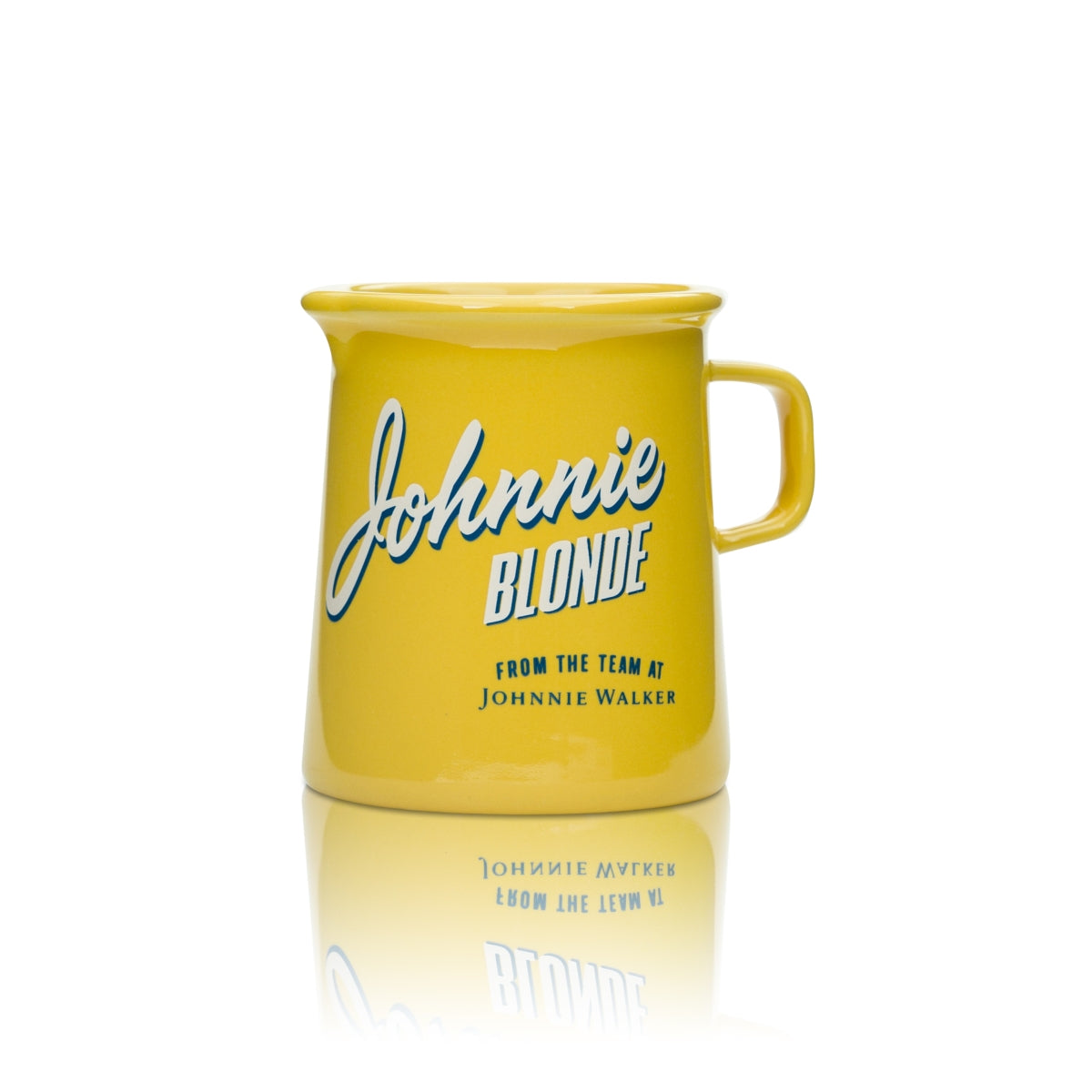 1 kubek do whisky Johnnie Walker 0,3l ŻÓŁTY z uchwytem "Blonde" nowy
