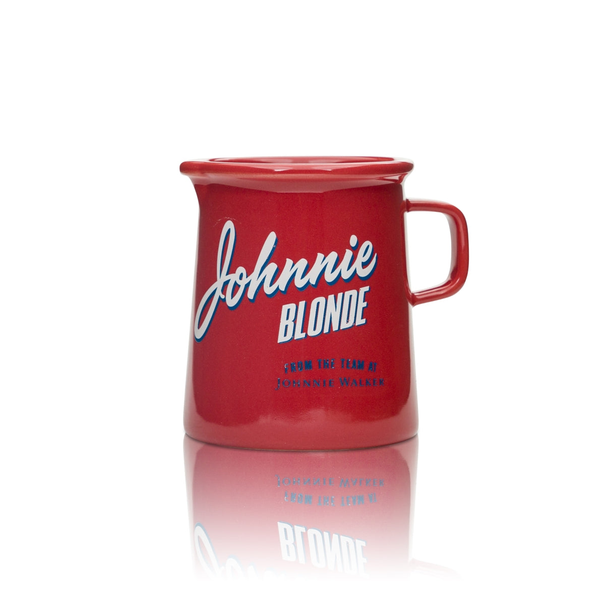 6x Johnnie Walker Blonde Szklany kubek 0,3 l CZERWONY z uchwytem Dzbanek Karafka do whisky – Widok 2